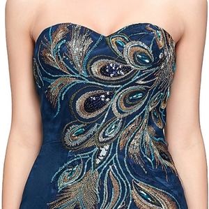 Quintion Norris Prom Dresses Long Peacock